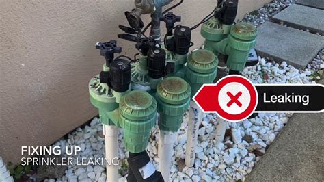 sprinkler main valve leaking|HOW TO: Fixing A Leaking Sprinkler Valve